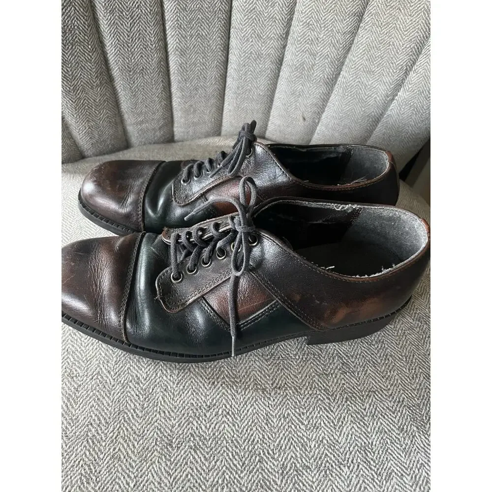Dexter Brown And Green Saddle Oxford Shoes